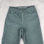 American Eagle Corduroy Green Mom Straight Jean Pants Size 4 Photo 1