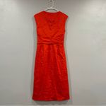 frame denim Frame Twist Front Sleeveless Dress Red Orange Small S Photo 3