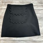 Victoria Beckham for Target Women's Black Apron Pocket Mini Skirt XS Extra Small Photo 2