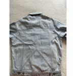 Pistola Womens Denim Oversize Jacket Sun Bleached Distressed Blue Sz XS/S Photo 6