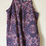 Maurice's  Cami Top Women Large Geometric Festival Summer Boho Tribal Lightweight Photo 0