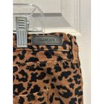 BLANKNYC The Bond Mid Rise Skinny Corduroy Leopard Print Pants Women's Size 33 Brown Photo 5