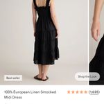 Quince  100% European linen smocked midi dress Photo 1