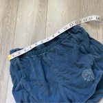 Mother The Triple Running Mate Cotton Shorts Blue (Small) Photo 6