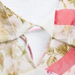 ZARA dress midi floral boho summer casual split satin wedding Photo 10