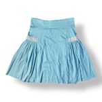Free People ‎ Cottagecore Pocket Mini Skirt Womens Size XS Blue Boho Photo 4