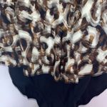 Maxine of Hollywood  Black and Tan Ruffled Tiered Swimsuit size 18 Gold accents Photo 6
