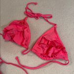 Xhilaration Xhiliration Neon Pink Ruffled Bikini Top Photo 2