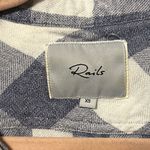 Rails  Hunter White blue and white plaid button‎ up shirt blouse top Size XS Photo 5