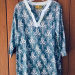 ROCK FLOWER PAPER tunic / beach cover up, size M/L Blue Size L Photo 3