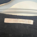 ZARA  Black And White Eyelet Dress Sz M Photo 5