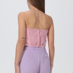 STAUD  Atticus Camisole Top Pink Bow Strapless Satin Coquette Feminine Size M Photo 1