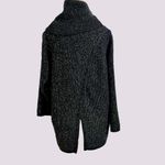 C women’s size XL black and metallic silver sweater, turtle neck, soft pull over Photo 1