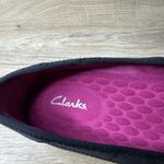 Clarks Shoes Gray Pink Flats Nubuck Suede Cushioned Slip On Neutral Casual 7 Photo 8