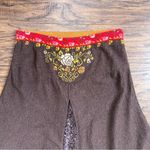 IVKO Woman • floral jacquard skirt brown wool knit flare Serbia bohemian Size M Photo 1