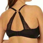 Lively Black Wired Bra Convertible Straps Elastic Band Lace Detailing Size 34DD Photo 8