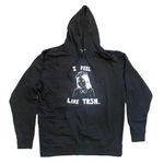 Graphic Hoodie 'I Feel Like Trsh' in Black, Size XL​​​​​​ Black Photo 0