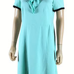 Retro Turquoise Dress Blue Size L Photo 0