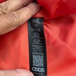 ASOS DESIGN premium Red leather waisted suit blazer size 14 Photo 7