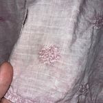 Pilcro Anthropologie  Whitney Embroidered Trapeze Button Down Purple M Photo 3