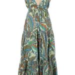 House of Harlow  1960 Paisley Tie Back Midi Dress Paisley Print Sz S Photo 3