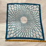 White and blue ribbon print bandana 0838 Photo 3