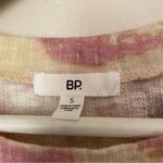 BP  Cropped Top Long Sleeve Tie-Dye Yellow Pink Purple Casual Ribbed Neutral Photo 6
