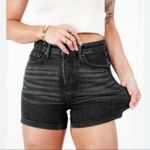 Judy Blue  Stretchy High Waisted Shorts in Washed Black Large Photo 0