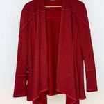 Spirit U Red “Ragin’ Cajuns” Heavy Cotton Blend Waterfall Cardigan Jacket Med Photo 0