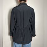 GRANA 100% Silk Black Blazer Size 6 Photo 2