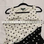 Ralph Lauren Lauren Black & White Polka Dot Dress Photo 7