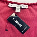 EXPRESS NWT  red velour dressy festival blouse Photo 5