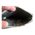 Coach Womens Turn Lock Gunmetal Wristlet Small Handbag Clutch Photo 3