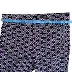 ZARA Kick Flare Crop Pants Purple Geometric Print Retro Style Extra Large XL Photo 5