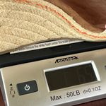 Toms Sandals Womens 8.5 Orange Tangerine Clarissa Canvas Espadrille Wedge Heels Photo 13