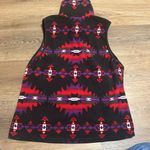 CHAPS  Sport Womens Aztec Navajo Fleece Vest zip up Jacket Tribal Western L Photo 7