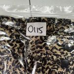 Vintage Y2K XL Silk Skirt Leopard Animal Midi Grunge Whimsigoth Fairy Siren Brown Photo 9