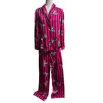 Room Service Zebra Stripe Pajama Set – Size L – Excellent Condition Pink Size L Photo 1