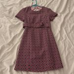 ZARA 🆕 | Geometric Print Dress XS Pink Open Back Photo 1