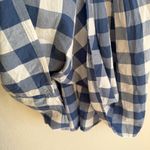 Old Navy  Womens Dress Blue White Gingham Plaid Flutter Sleeve Smocked Size Large Photo 7