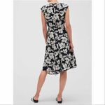 Banana Republic Floral Asymmetrical Hem Sleeveless Midi Wrap Dress Blue 2 Photo 4