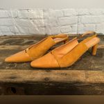 Richard Tyler Couture Sling Back Pumps Tan Size 8.5 Photo 3