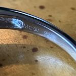 Genuine Aquamarine Sterling Silver Heart Ring Size 9 Photo 5