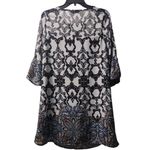 Speechless Dress Shift Bell Sleeve Party Cocktail Black White Pattern S Photo 1