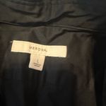 Merona  Women’s Large Classic Black Button-Up Shirt Sleek Chic Casual Office Photo 2