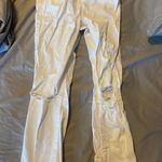 American Eagle White Ripped Straight Jeans Photo 0