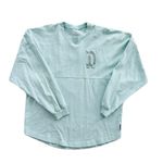 Disney Unisex Disneyland Park Resort Rare Blue GlitterSpirit Jersey Size Small Bounding Photo 1