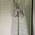 Privy Black And White Striped Romper Photo 0