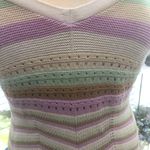 Streetwear Society  Striped Knit Halter Mini Dress Y2K XL Photo 5