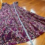 House of Harlow  1960 pink and blue floral  midi/maxi poplin cotton dress Sz L Photo 8